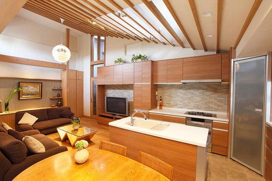 住宅室内装修效果图:木色,白色装饰是传统日式风格中不可缺少的